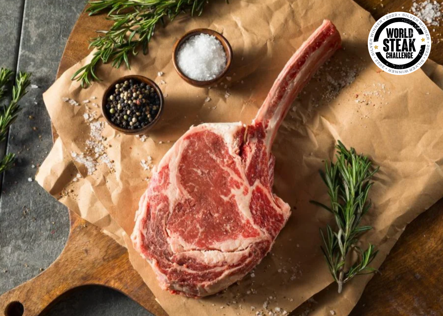 28oz Dry Aged Tomahawk Steak - Gilligan's Farm