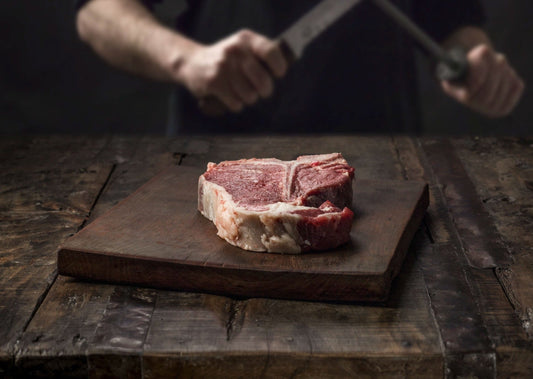 14oz T-bone Steak Dry Aged in Achill Sea Salt - Gilligan's Farm